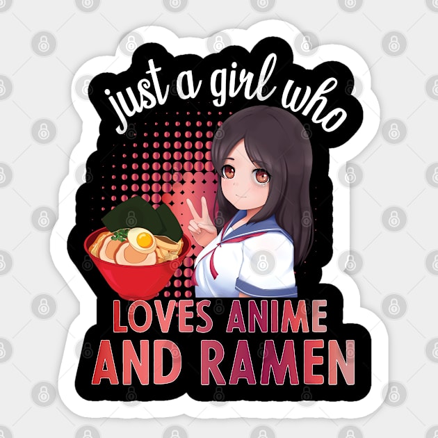 just a girl who love anime and ramen Sticker by PhiloArt